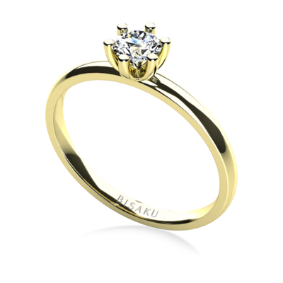 Zásnubní prsten žluté zlato Caira