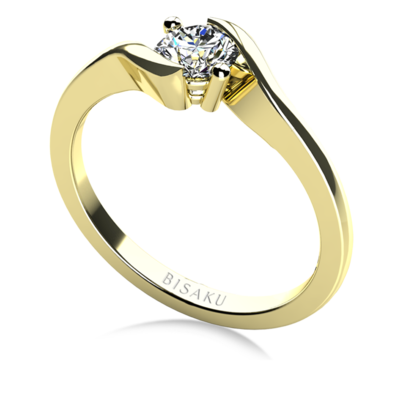 Zásnubní prsten žluté zlato Maris