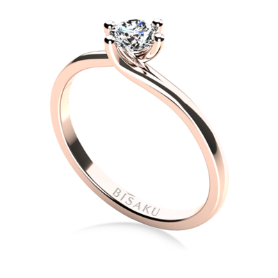 Zásnubní prsten růžové zlato Rosalie