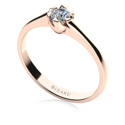 Zásnubní prsten růžové zlato Tessa