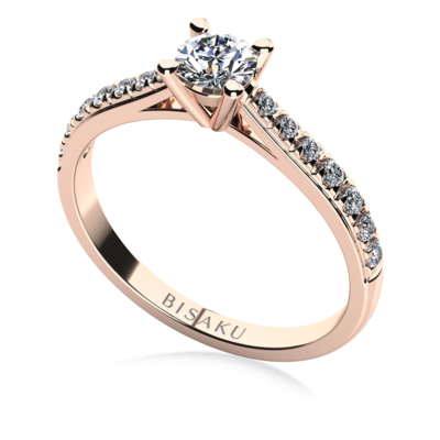 Zásnubní prsten růžové zlato Jolie