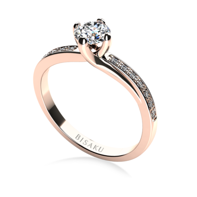 Zásnubní prsten růžové zlato Amaris
