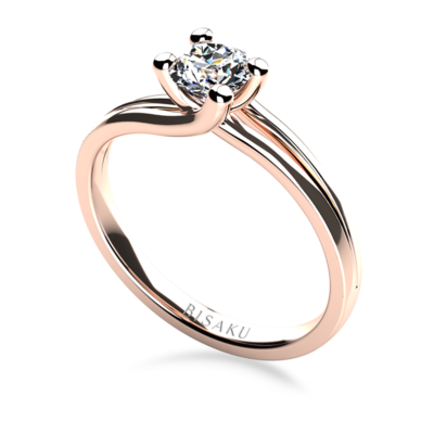 Zásnubní prsten růžové zlato Freya
