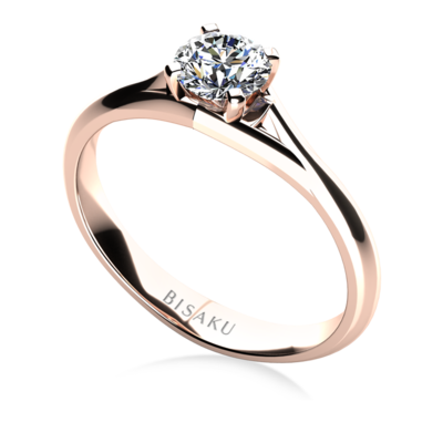 Zásnubní prsten růžové zlato Agnes