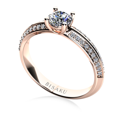 Zásnubní prsten růžové zlato Mirabel