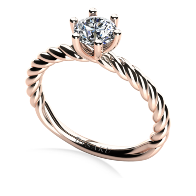 Zásnubní prsten růžové zlato Luisa