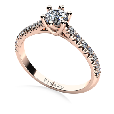 Zásnubní prsten růžové zlato Sophia
