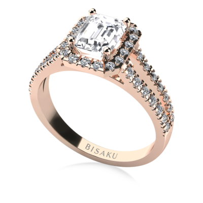 Zásnubní prsten růžové zlato Odette
