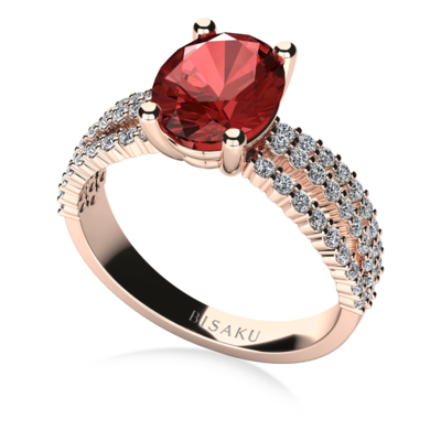 Zásnubní prsten růžové zlato AmiraIII